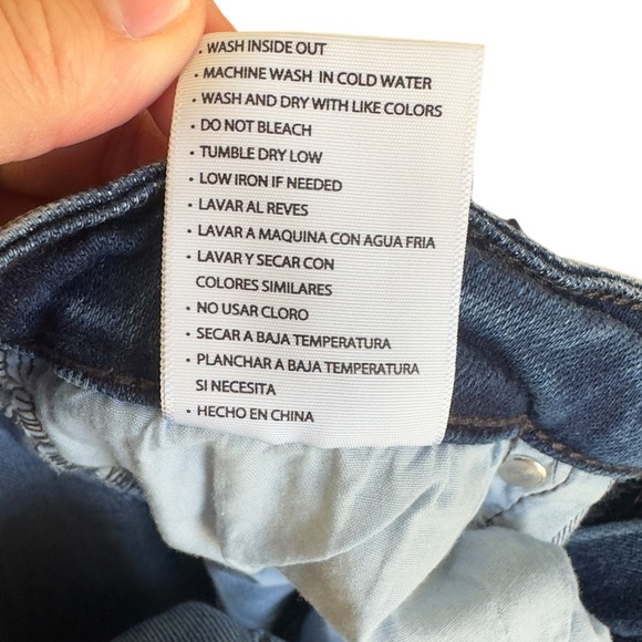 KanCan For Maurices High Rise Skinny Jeans Dark Wash‎ Distressed Hem Ripped 28 - Picture 7 of 7